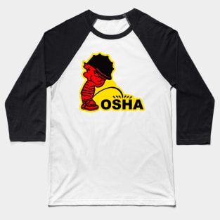 Calvin pee on OSHA Baseball T-Shirt